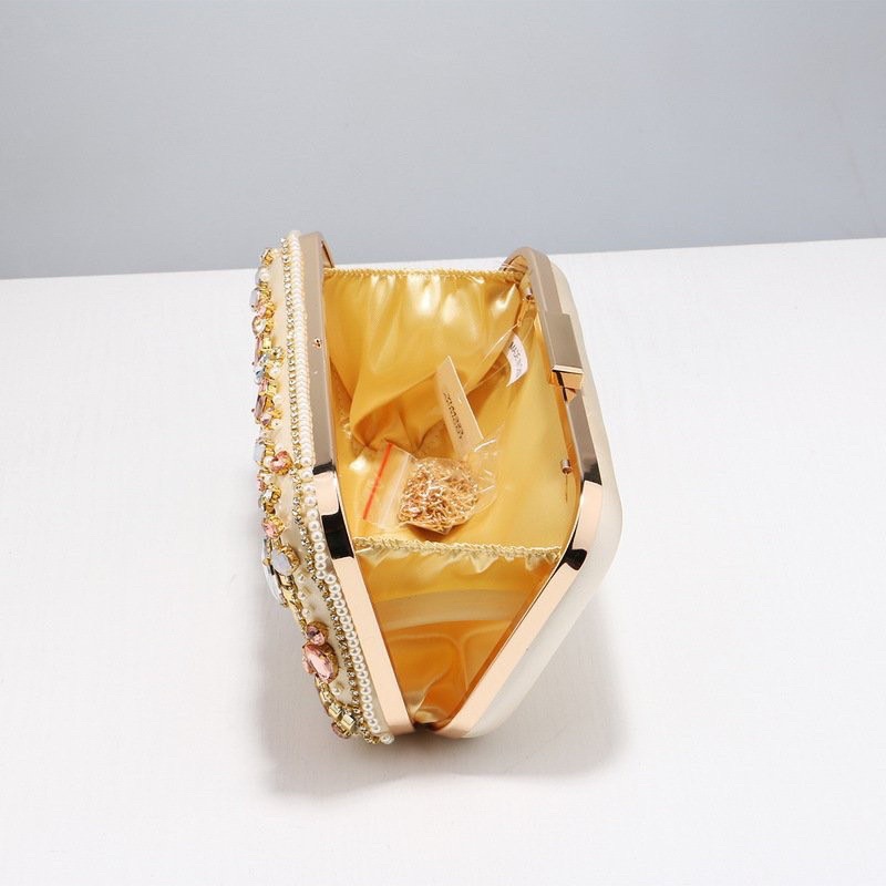 Ví dự tiệc đính đá phối hạt cườm phong cách Âu Mỹ