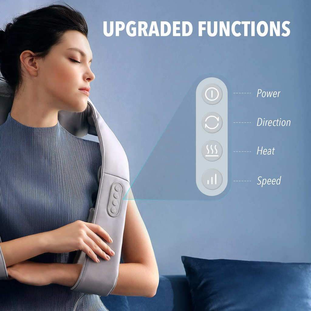 Đai Massage Naipo oCuddle-C1 - Massage Đá Nóng - Giả Lập Bấm Huyệt - Thương Hiệu Đức - Hàng Xuất USA - Mới 100% Sealbox