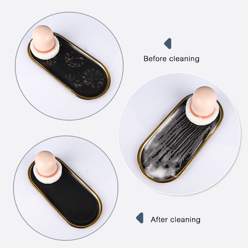 Miếng Xốp Rửa Chén Có Tay Cầm Chống Dầu Mỡ Tiện Dụng