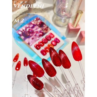 Sơn gel mắt mèo cầu vồng set 5 màu vendeeni