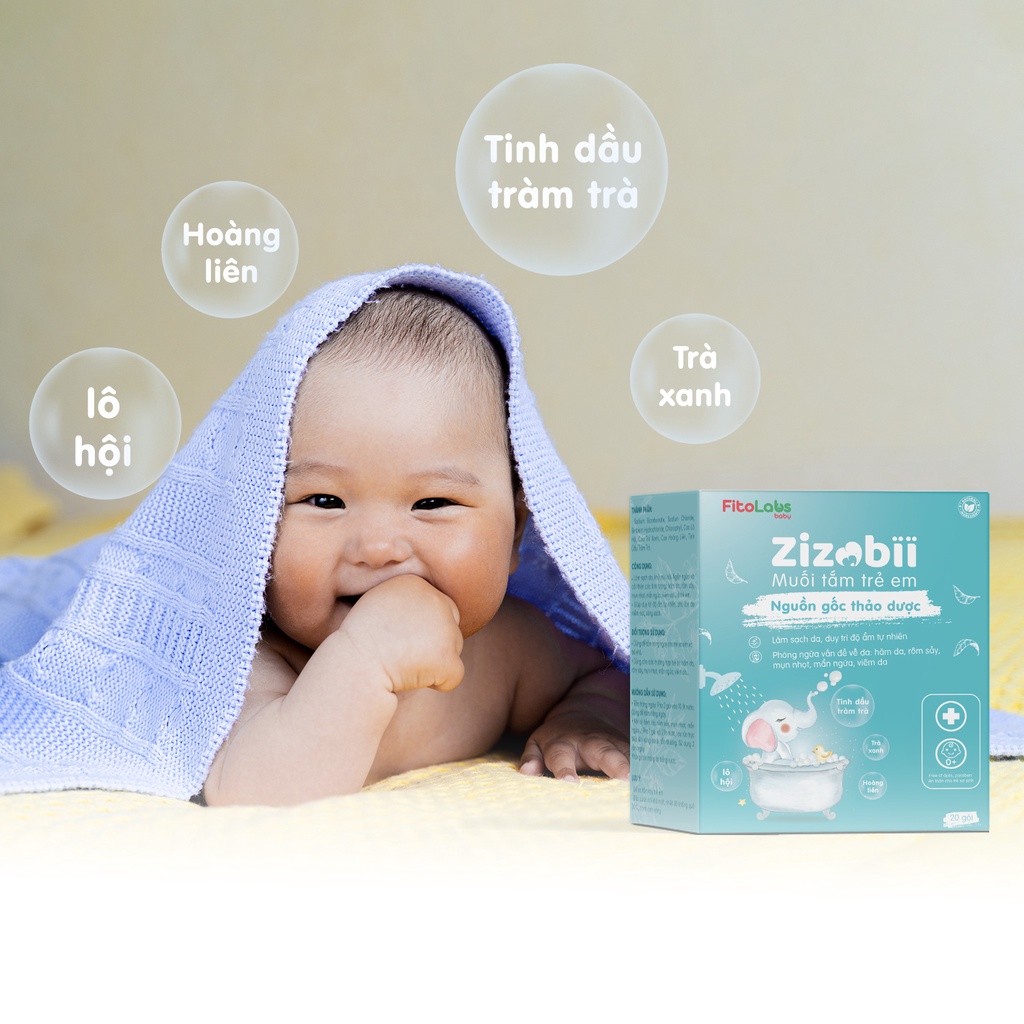 Muối tắm thảo dược zizobii fitolabs giúp làm sạch da, ngăn ngừa rôm sảy - ảnh sản phẩm 5