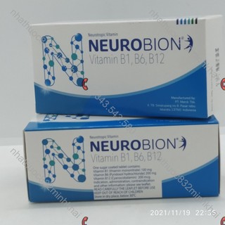 Neurobion (Vitamin B1, B6, B12) hộp 50 viên
