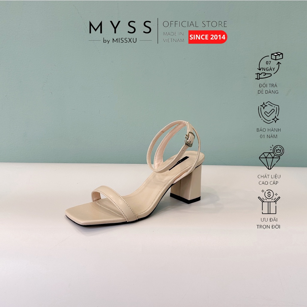 Giày sandal quai ngang gót trụ thời trang MYSS - SD171