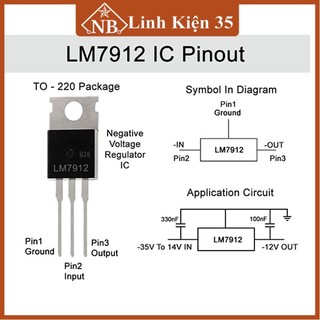 IC ổn áp LM7912 CV 1.5A TO220