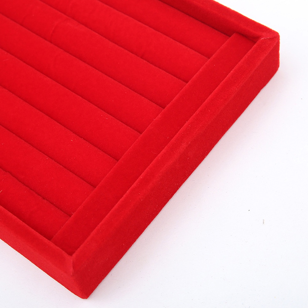 1 Khay Phẳng Đựng Trang Sức Bằng Nhung Tiện Dụng