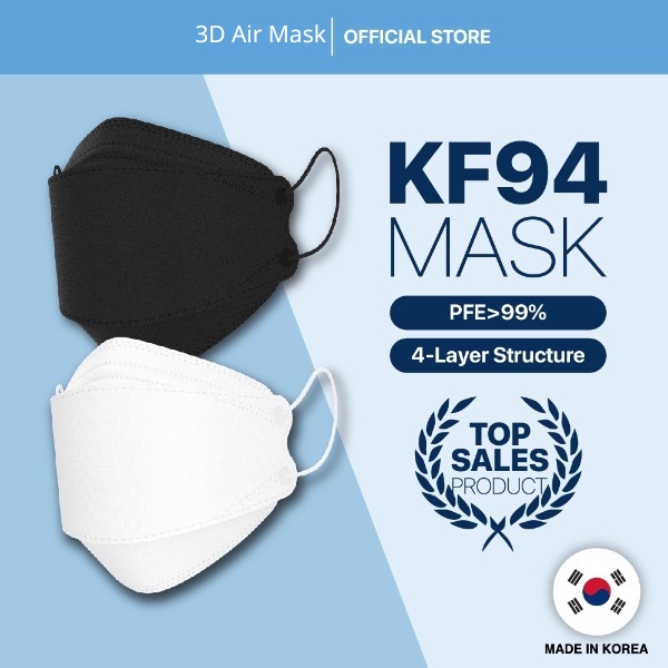 Tổng hợp Khẩu trang KF94 dễ thở, không gây bí, không gây mụn, ngăn ngừa khói bụi, bảo vệ đường hô hấp bạn.