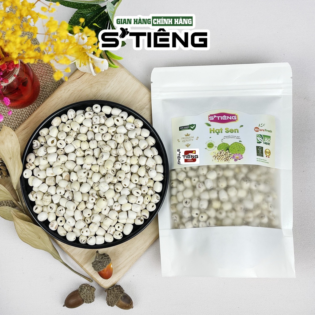 Hạt Sen Khô Sống Chế Biến Món Ăn STIÊNG