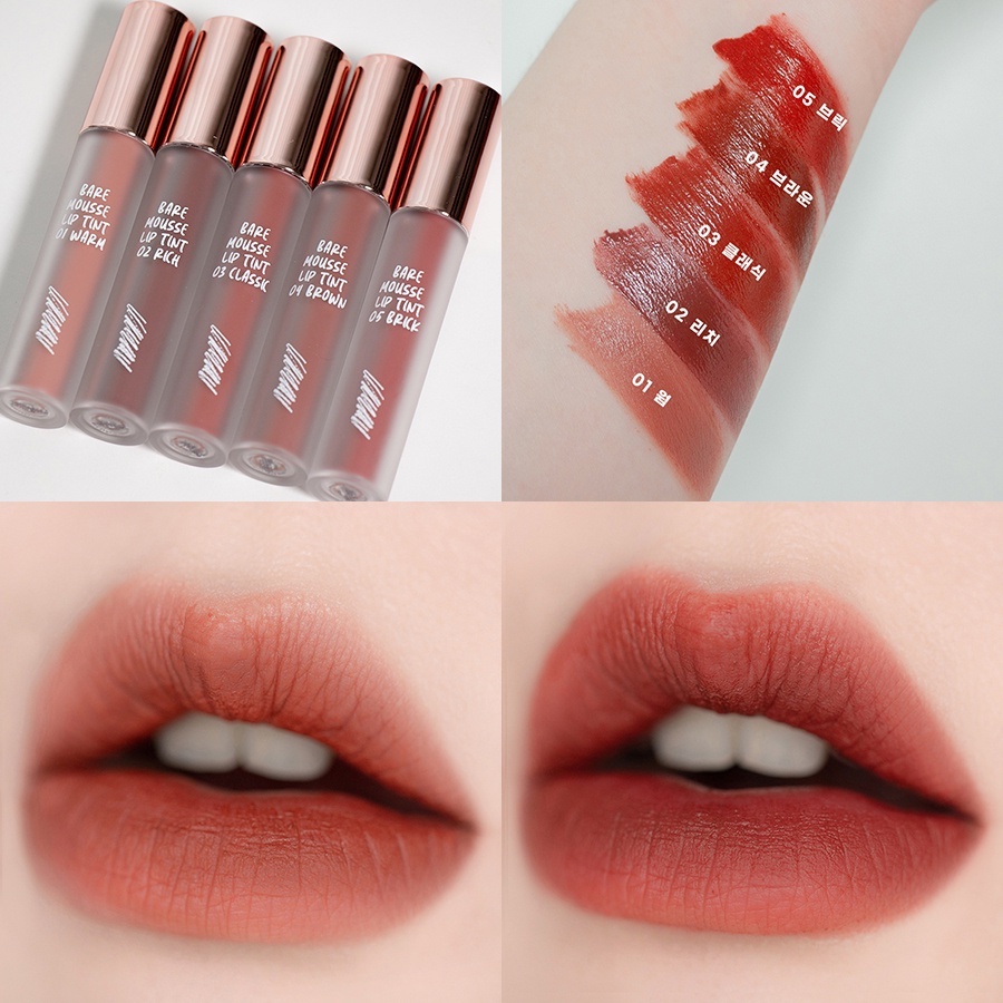 Son Kem Lì Hàn Quốc IBIM Bare Mousse Lip Tint