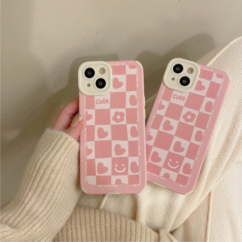 Ốp Lưng Da Sọc Nổi Bảo Vệ Camera Have a Lucky Day