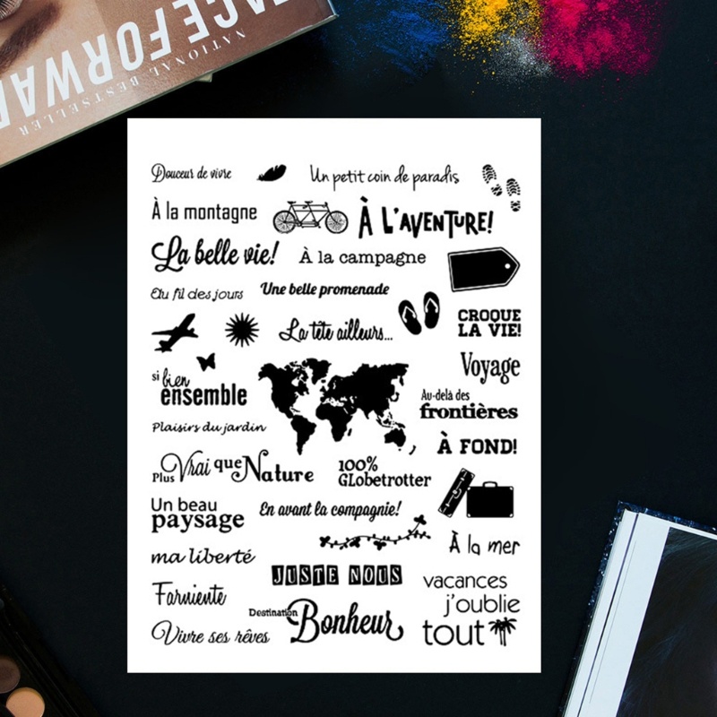 Con Dấu Silicone Trong Suốt Dùng Để Trang Trí DIY