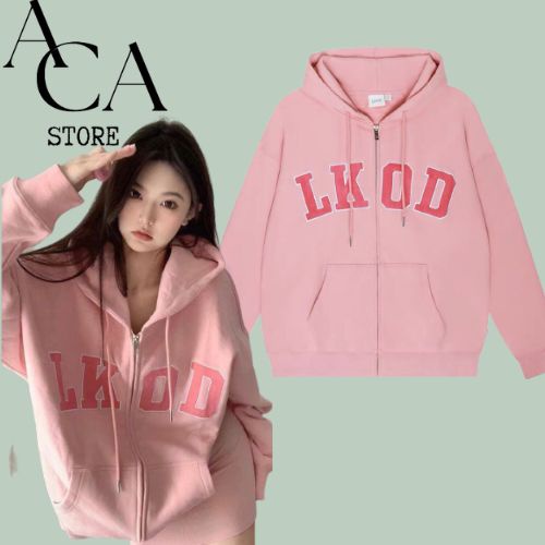 Áo khoác nỉ LKOD HỒNG trẻ trung vải cotton , chất nỉ siêu mịn hàng cao cấp chuẩn form aca STORE 492