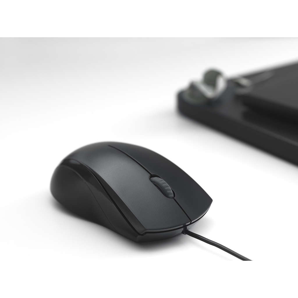 Chuột máy tính N1200 Silent siêu bền độ phân giải 1000dpi có dây dùng cho văn phòng cổng kết nối USB Rapoo Bexal RP11