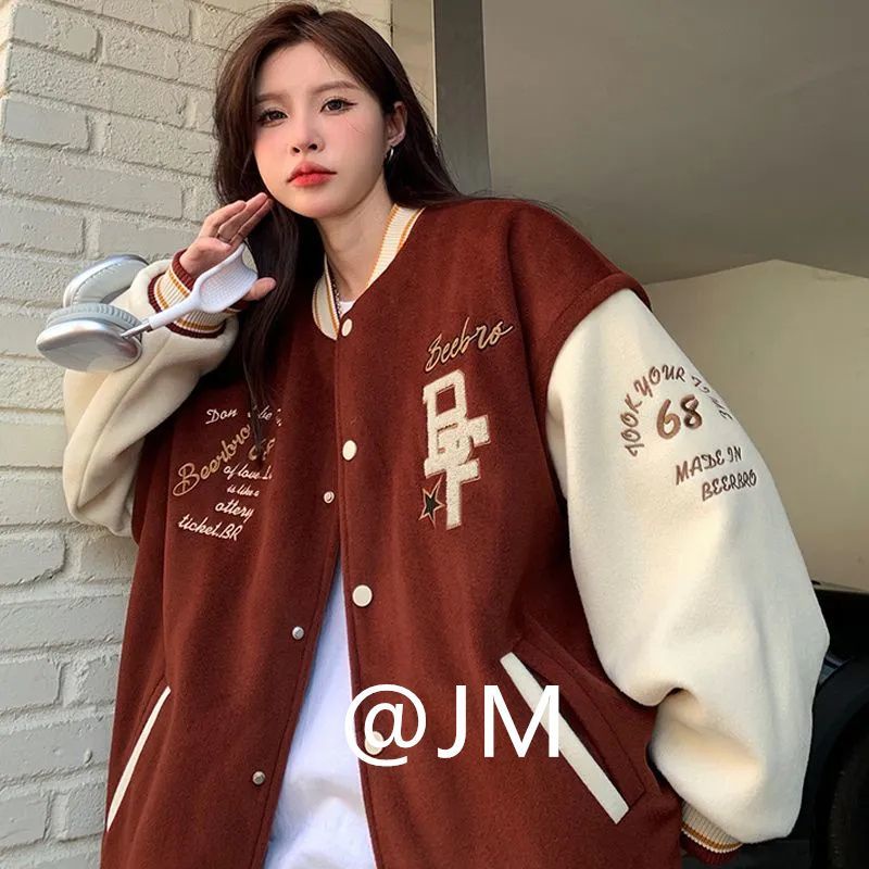 Áo Khoác Dáng Rộng Thiết Kế Mới Thời Trang Mùa Thu Đông Theo Phong Cách