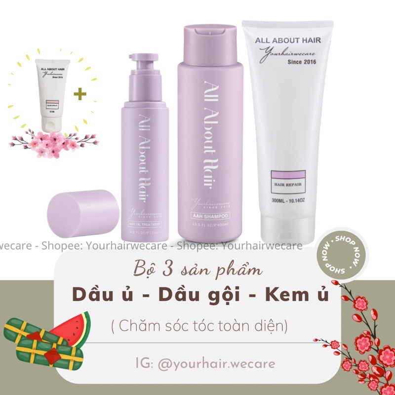 Bộ 3 sp chăm tóc CHẮC KHOẺ ĐẸP - Kèm quà tặng