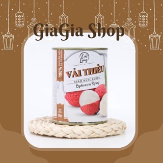 Vải Cát Long ngâm nước đường lon 565gr