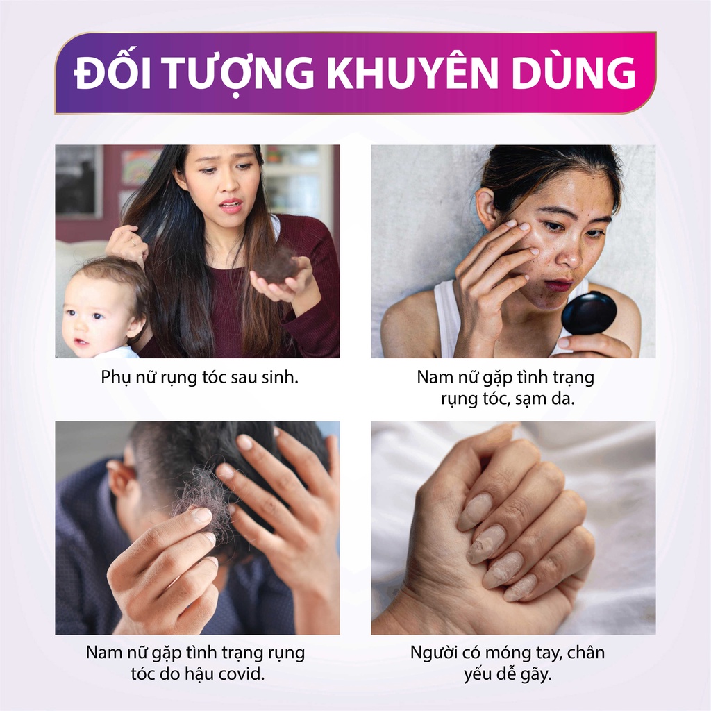 Viên Uống Biotin Mọc Tóc 10000mcg Tăng Cường Mọc Tóc Xuất Xứ Hoa Kỳ OPTIMAX 30 viên (Hộp)
