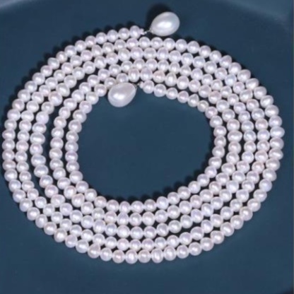 Vòng cổ LISAKIM trai size 4-5 li phối kiểu dài 120 cm phụ kiện trang sức