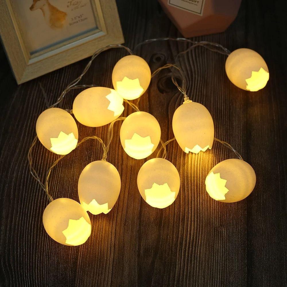 YVE Dây Đèn LED 10 Bóng Dài 1.5m Hình Gà Đẻ Trứng Ngộ Nghĩnh