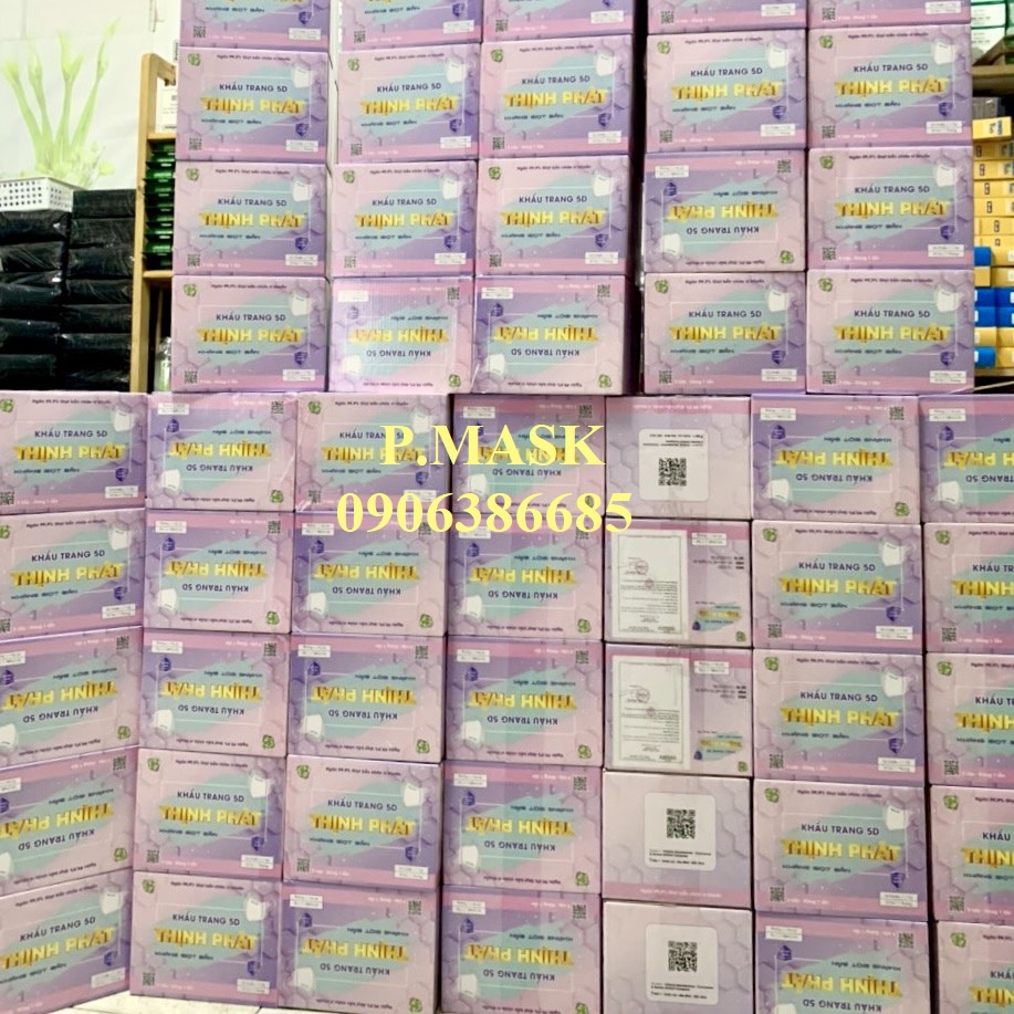 10 TÚI khẩu trang 5D THỊNH PHÁT 3 lớp kháng khuẩn