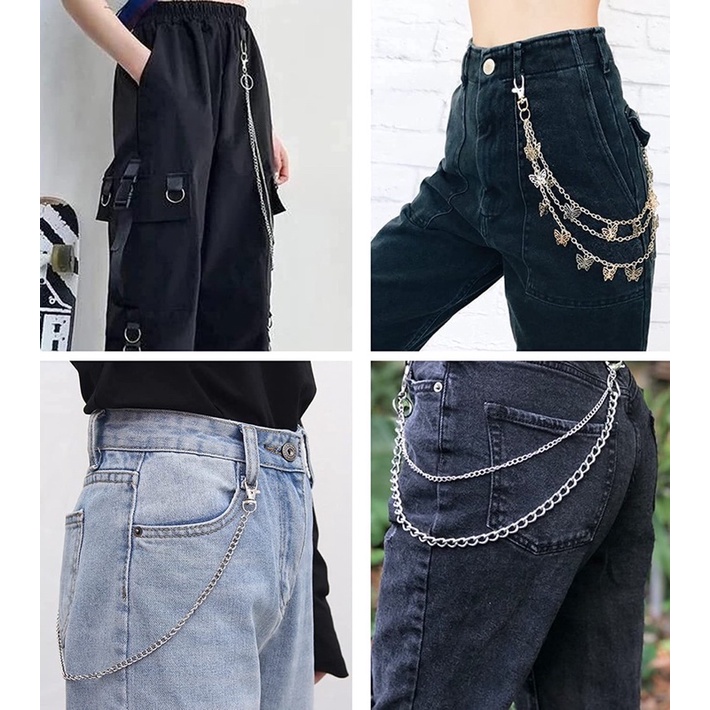 Dây xích trang trí thắt lưng quần jean váy phụ kiện thời trang cao cấp