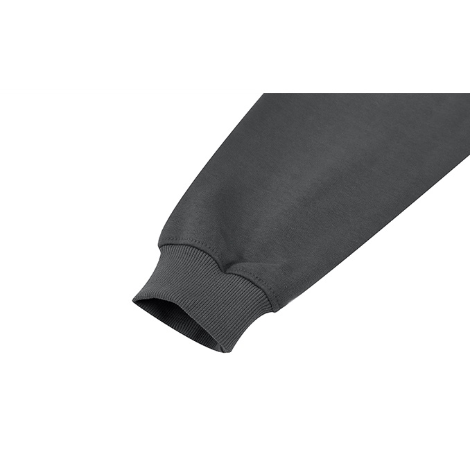 Áo Sweater Nelly Heybig trơn màu xám đậm