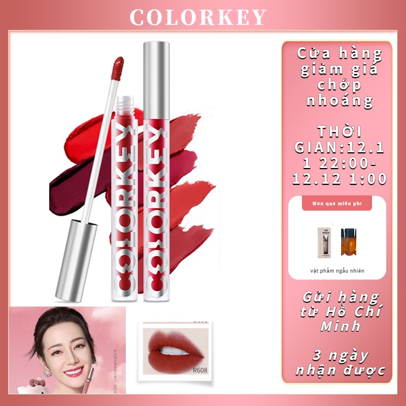 Son kem lì COLORKEY cho màu mượt mà kháng nước lâu trôi 1.7g