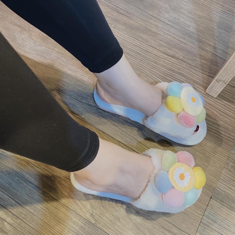 Dép lông mặt cuời siêu xinh luôn HOT (tặng quà)