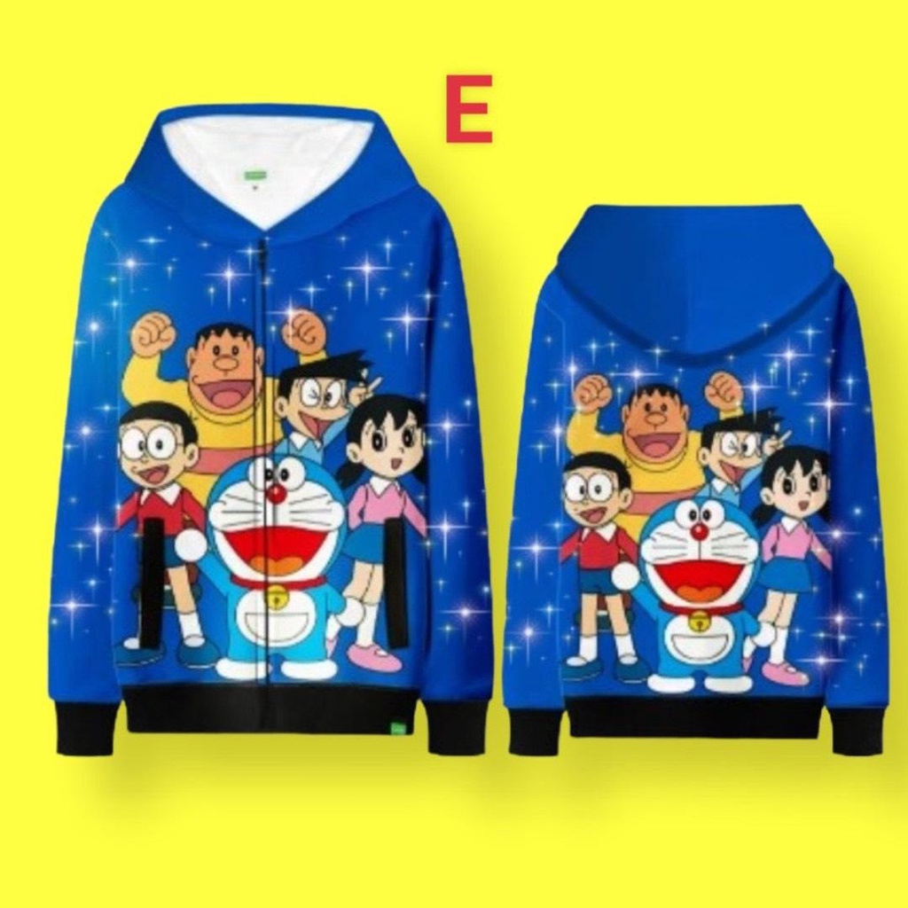 Áo Khoác Bé Trai Đô Rê Mon , in 2 mặt trước và sau Doraemon, áo khoác có mũ và có 2 túi áo - Trang 25 Kids - AKT09