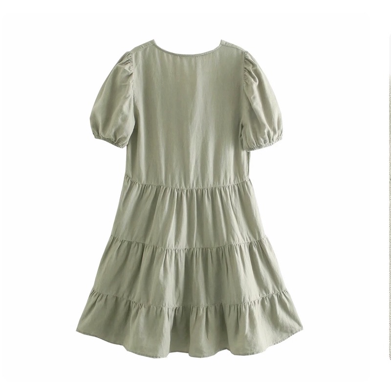 Đầm babydoll xanh