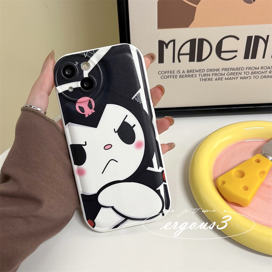 Ốp Điện Thoại Mềm In Hoạt Hình Kuromi Và Melody Cho iPhone 14 13 12 11 Pro Max SE2020 X XR Xs Max 7 8 Plus