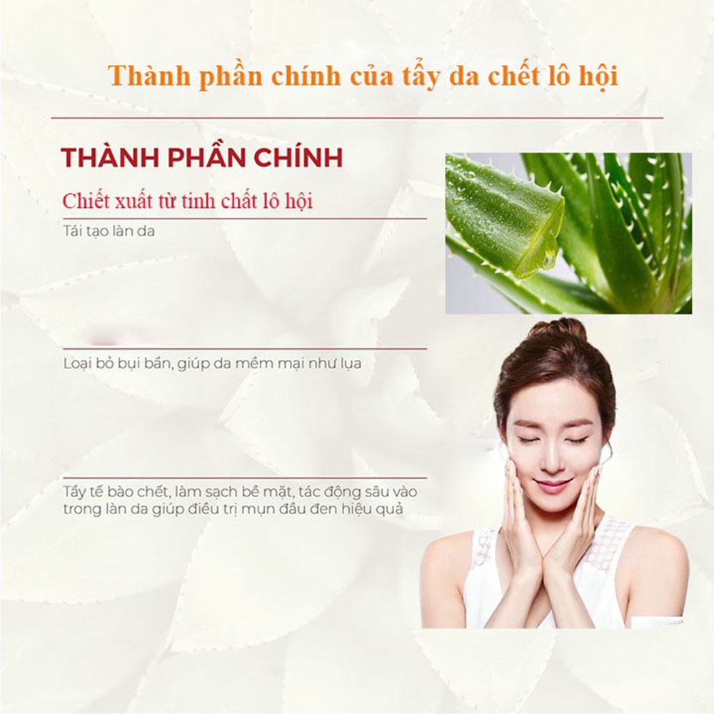 Tẩy Tế Bào Chết Lô Hội Dabo Hàn Quốc - Aloe stem rich moisture Peeling Gel 180ml Chính Hãng