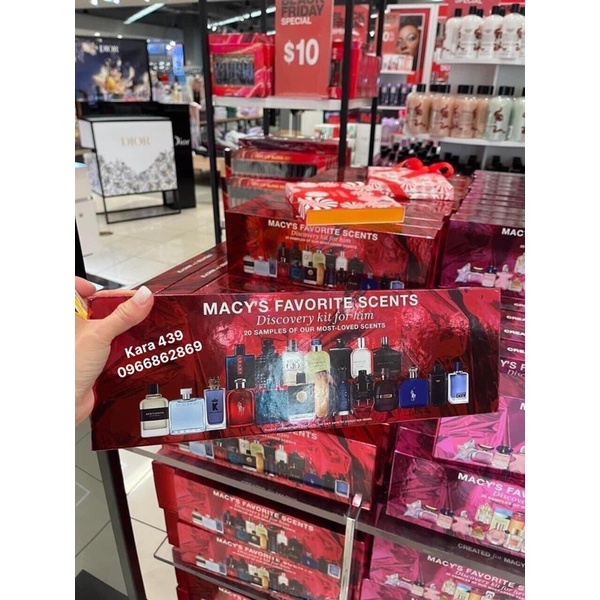 Set 20 chai nước hoa mini sample NỮ GIỚI MACY’S