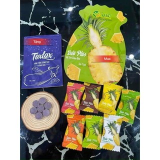 Kẹo dứa giảm cân VIC organic (1 túi 7viên) chính hãng công ty 100%