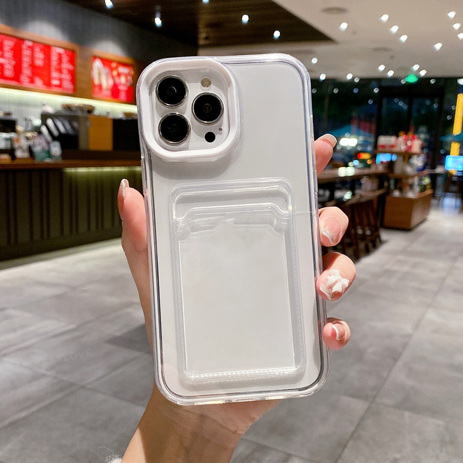 Ốp Điện Thoại Silicon Mềm Trong Suốt 3 Trong 1 Cho iPhone 11 12 13 14 Pro MAX Plus 6 6S 7 8 Plus X XR XS MAX SE 2020 2022