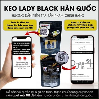 Keo nối mi lady black hàn quốc chính hãng