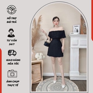 Đầm xoe trễ vai bồng bềnh xinh xắn cho nàng dự tiệc, dạo phố - 1204
