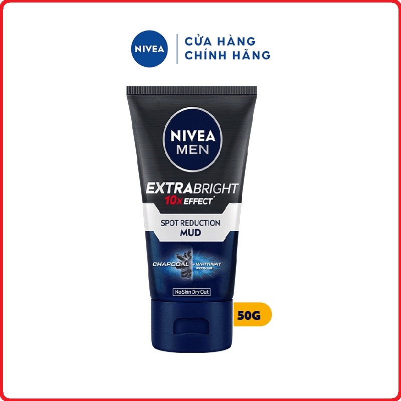 Sữa rửa mặt bùn khoáng MUD giúp sáng da & kiểm soát nhờn Nivea Men 50G