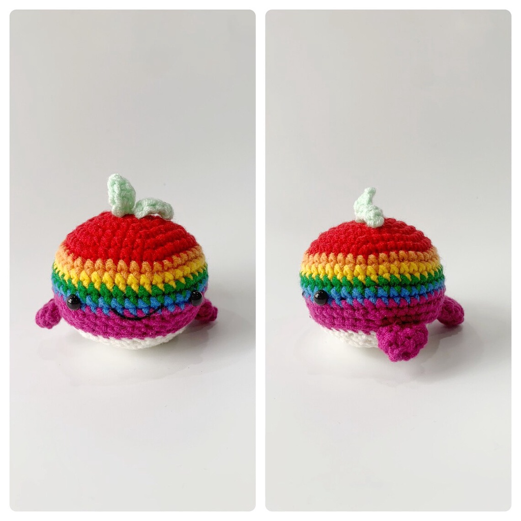 Móc khóa Cá Heo LGBT - Móc khóa LGBT - Móc khóa len