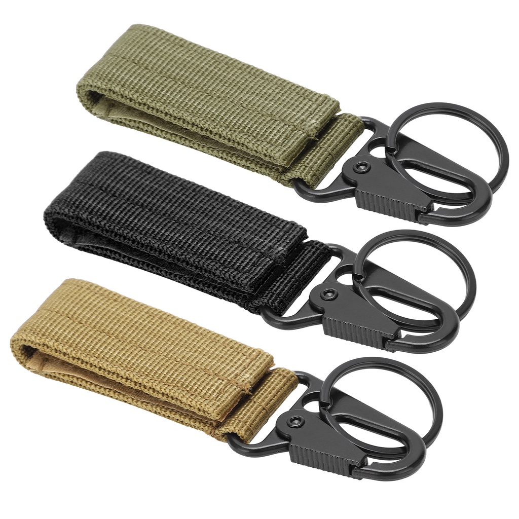 Có thể bán buôn Móc carabiner có dây đai treo móc khóa tiện dụng ngoài trời vermont055 Hàng giao ngay