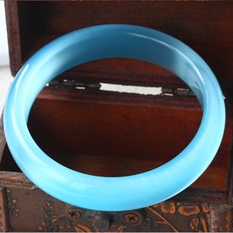 Vòng Tay Đá Opal Màu Xanh Nhạt Thời Trang Hàn Quốc Cho Nữ