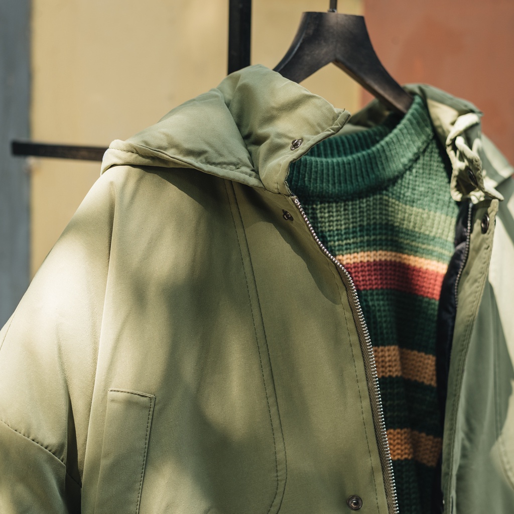 Áo Khoác Ấm Chần Bông, Chất Dày, Trang Hàn Quốc Nam Nữ