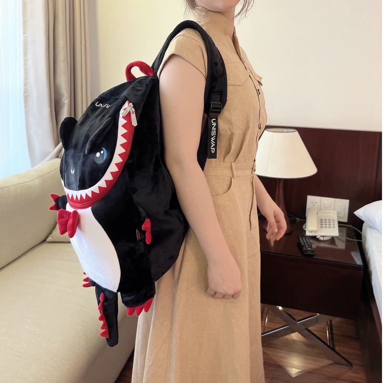 Ba lô Cá Sấu vải nhung cỡ lớn 2 lớp chống thấm nước - balo nam nữ hàng chuẩn vải nhung xịn cao cấp