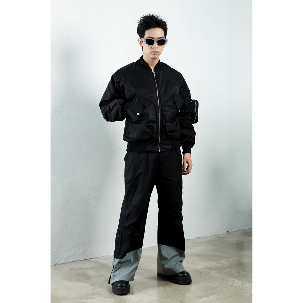 Quần Gió Wide Leg SNAZZY Unisex Vải Gió Chính Hãng - STEEL HEEL