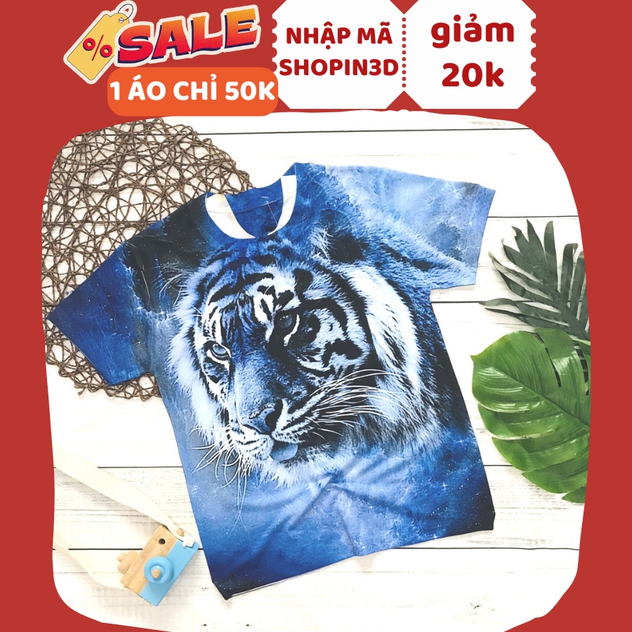 Áo thun 3D cho bé trai siêu ngầu