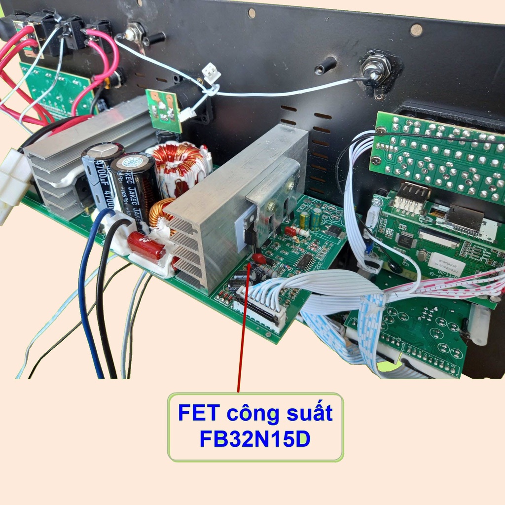 Mạch loa kéo 500W Reverb chống hú DSP Livestream Equalizer 5 Band  dùng 4 tay micro