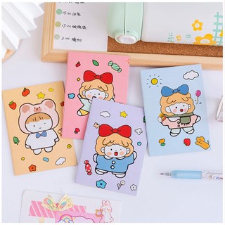 Sổ tay mini dễ thương nhiều hình xinh xắn cute – Vở mini hình cô bé dễ thương