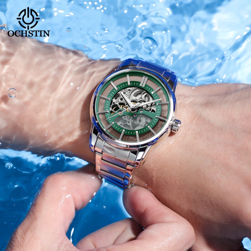 Đồng Hồ Cơ Tự Động Chống Thấm Nước 2022 Màu Đen Samurai Cho Nam