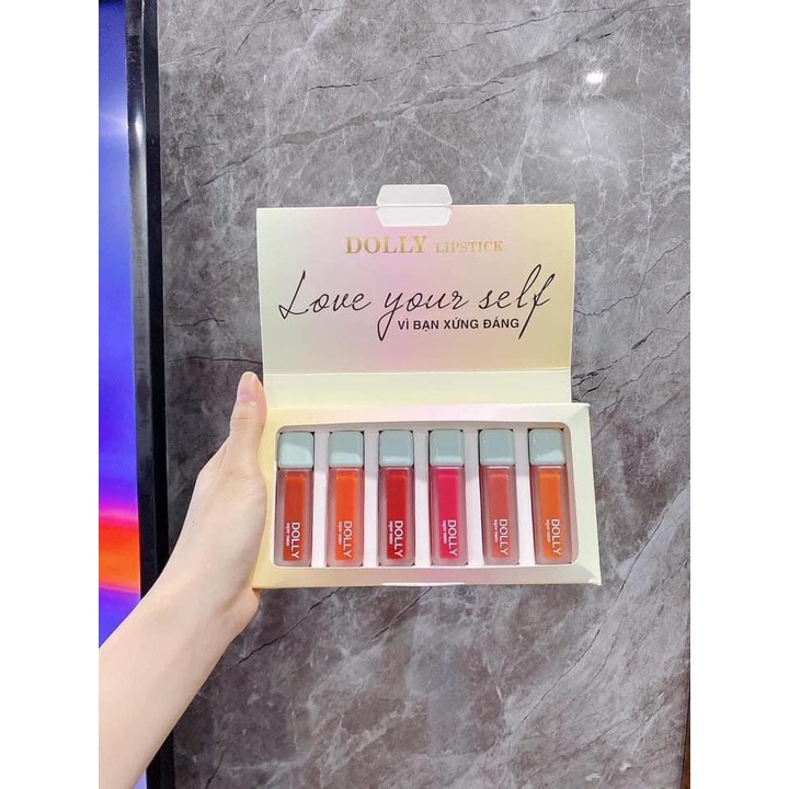 Son Lì Son Kem DOLLY MATTE Không Chì Cao Cấp Chính Hãng (inbox shop chọn màu nhé)