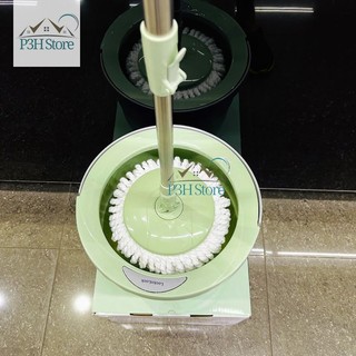 Bộ lau nhà Mini Spin Mop LocknLock 4 bông lau nhỏ gọn linh hoạt ETM498 P3H