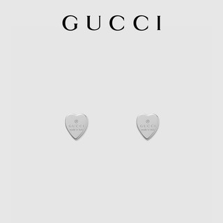 [comes with a full set khuyên tai gucci màu bạc hình trái tim logo gucci trang trí
